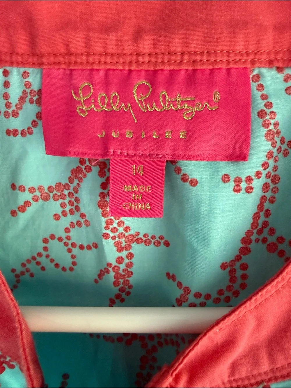 Lilly Pulitzer Girl’s Coral Pattern Dress